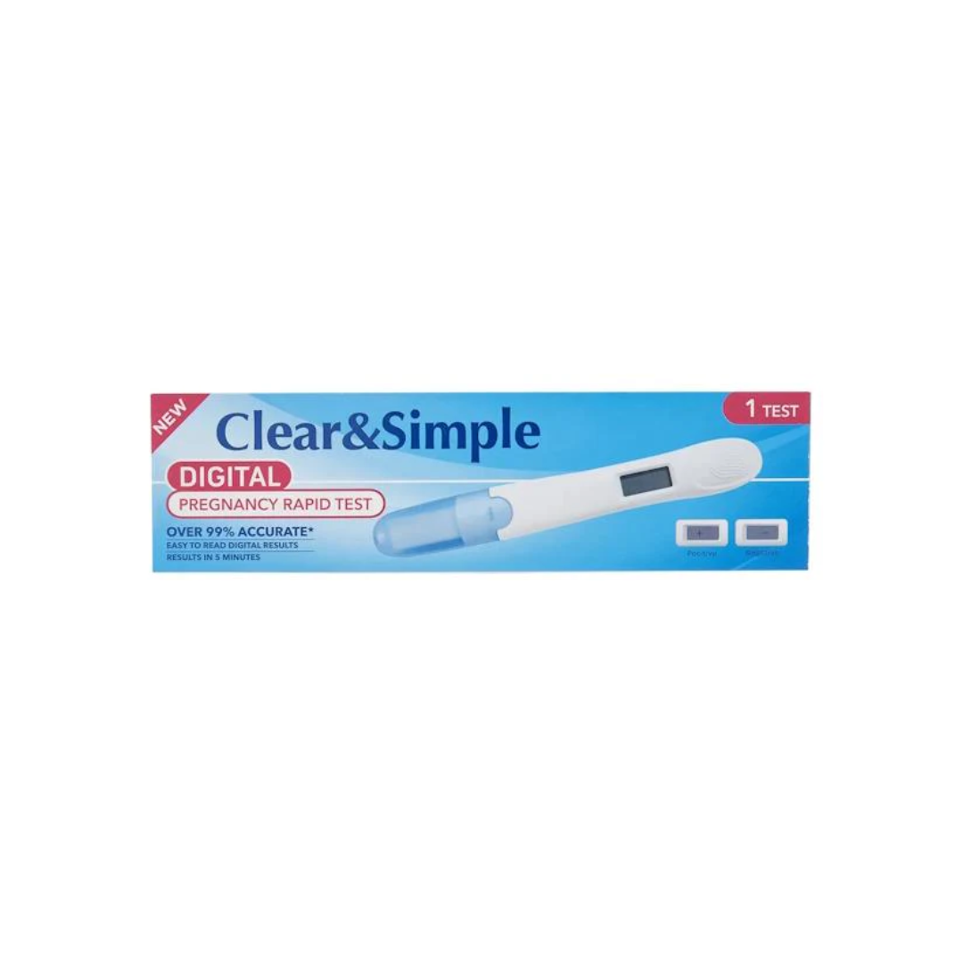 CLEAR & SIMPLE DIGITAL PREGNANCY TEST SINGLE