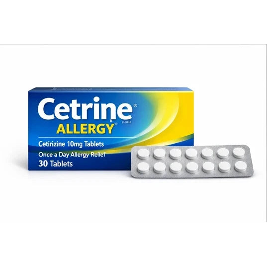 Cetrine Allergy Tablets – 30 Tablets – Cetirizine 10mg